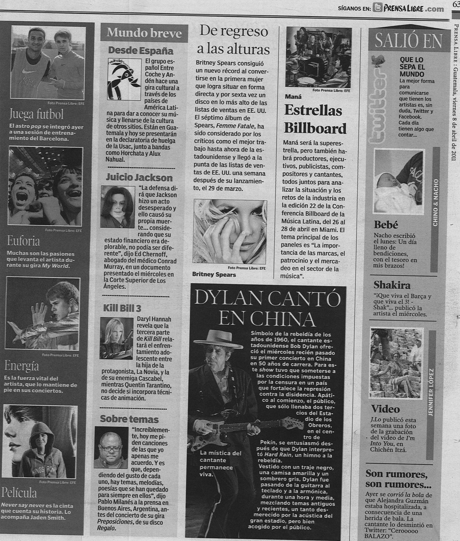 6. Prensa libre (Guatemala) 8 de abril de 2011