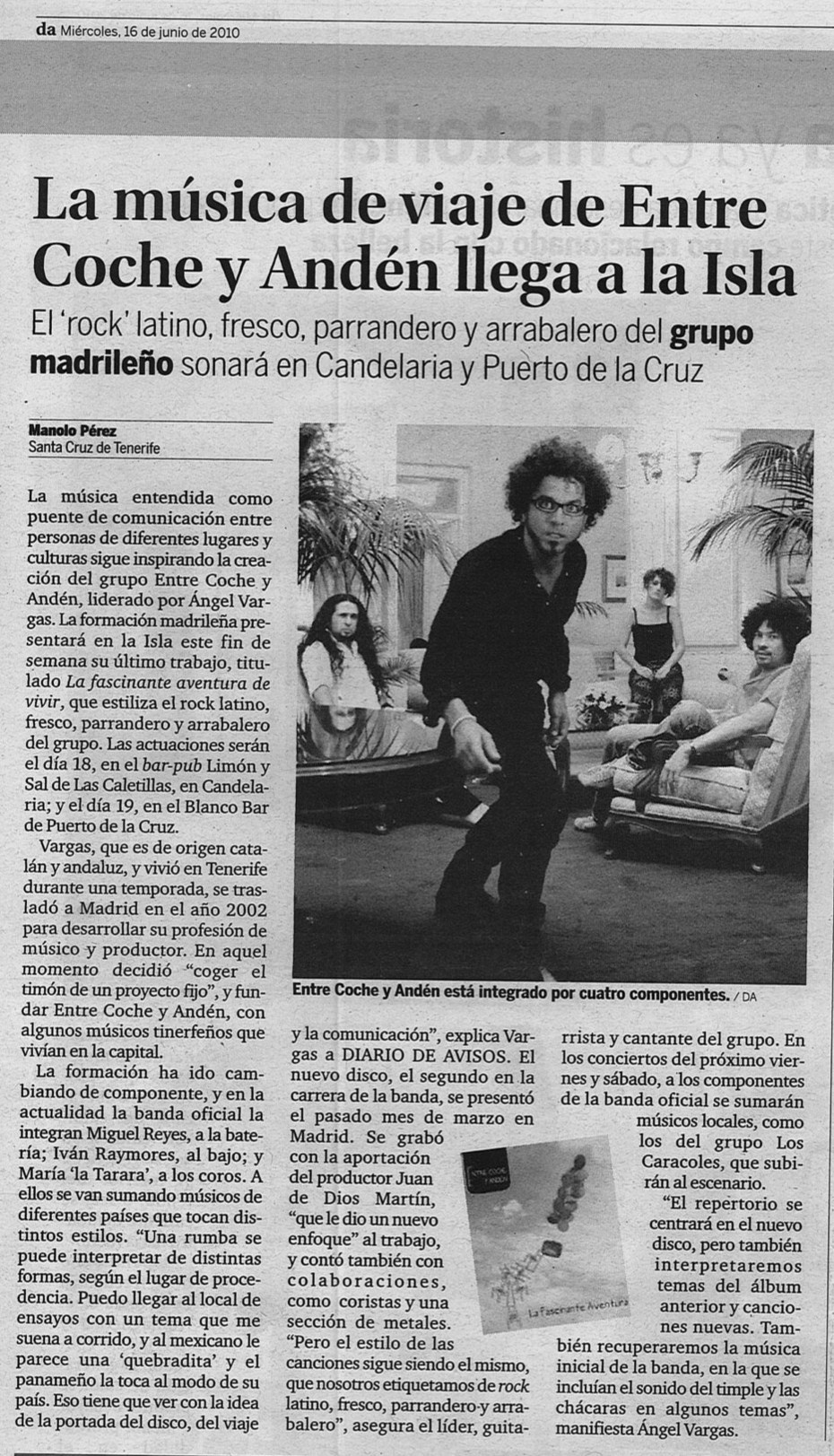 8. Diario de Avisos (Tenerife) 16 de junio de 2011